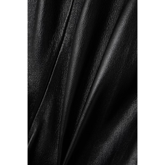 Textured-leather straight-leg pants Textured-leather straight-leg pants
