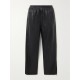Textured-leather straight-leg pants Textured-leather straight-leg pants