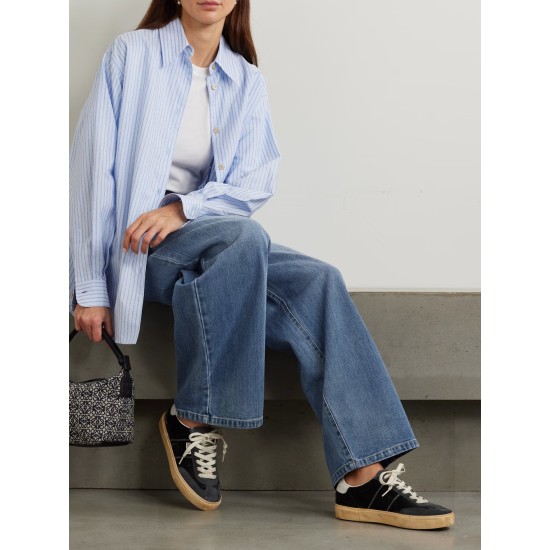 Soul-Star distressed suede and leather-trimmed velvet sneakers Soul-Star distressed suede and leather-trimmed velvet sneakers