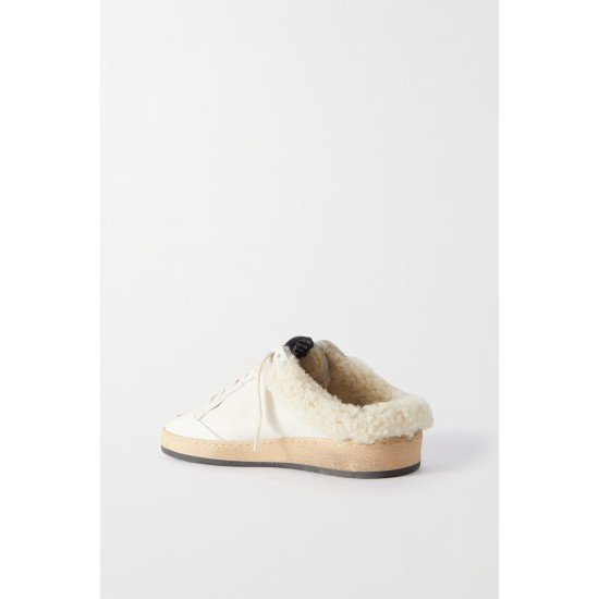 Ball Star Sabot shearling-lined leather slip-on sneakers Ball Star Sabot shearling-lined leather slip-on sneakers