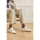 Ball Star shearling-lined embellished distressed leather sneakers Ball Star shearling-lined embellished distressed leather sneakers