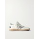 Ball Star distressed glittered leather sneakers Ball Star distressed glittered leather sneakers