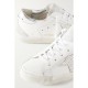 Super-Star embellished distressed suede-trimmed leather sneakers Super-Star embellished distressed suede-trimmed leather sneakers