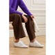 Super-Star embellished distressed suede-trimmed leather sneakers Super-Star embellished distressed suede-trimmed leather sneakers