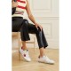 Super-Star suede-trimmed distressed leather sneakers Super-Star suede-trimmed distressed leather sneakers