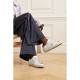 Super-Star suede-trimmed distressed leather sneakers Super-Star suede-trimmed distressed leather sneakers