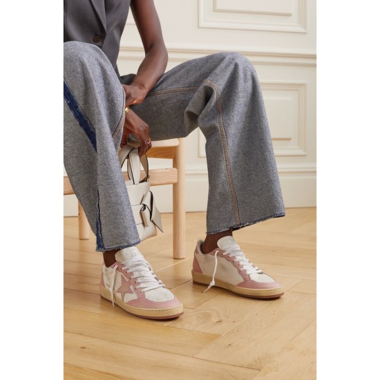 Ball Star distressed leather sneakers Ball Star distressed leather sneakers