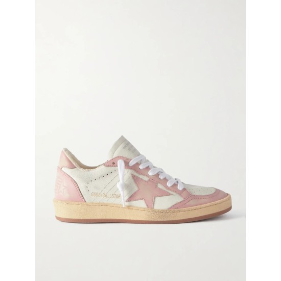 Ball Star distressed leather sneakers Ball Star distressed leather sneakers