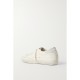 Superstar pearl-embellished distressed leather sneakers Superstar pearl-embellished distressed leather sneakers