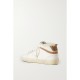 Mid Star shearling-lined distressed leopard-print calf hair, suede and leather sneakers Mid Star shearling-lined distressed leopard-print calf hair, suede and leather sneakers