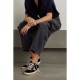 Super-Star eyelet-embellished distressed glittered leather and velvet sneakers Super-Star eyelet-embellished distressed glittered leather and velvet sneakers