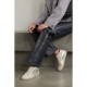 Mid Star distressed suede-trimmed metallic snake-effect leather sneakers Mid Star distressed suede-trimmed metallic snake-effect leather sneakers