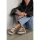 Super-Star Sabot distressed leopard-print calf hair slip-on sneakers Super-Star Sabot distressed leopard-print calf hair slip-on sneakers