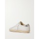 Super-Star shearling-lined distressed suede and leather sneakers Super-Star shearling-lined distressed suede and leather sneakers