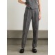 Pleated wool-blend straight-leg pants Pleated wool-blend straight-leg pants