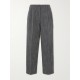 Pleated wool-blend straight-leg pants Pleated wool-blend straight-leg pants