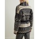 Belted crystal-embellished jacquard-knit wool cardigan Belted crystal-embellished jacquard-knit wool cardigan