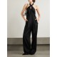 Journey cutout wool-gabardine halterneck jumpsuit Journey cutout wool-gabardine halterneck jumpsuit