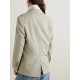 Journey double-breasted herringbone cotton blazer Journey double-breasted herringbone cotton blazer
