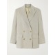 Journey double-breasted herringbone cotton blazer Journey double-breasted herringbone cotton blazer