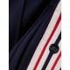 Button-detailed webbing-trimmed jersey wide-leg track pants Button-detailed webbing-trimmed jersey wide-leg track pants