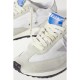 Running Marathon distressed leather-trimmed shell and suede sneakers Running Marathon distressed leather-trimmed shell and suede sneakers