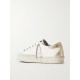 Hi Star distressed suede- and snake-effect-trimmed leather sneakers Hi Star distressed suede- and snake-effect-trimmed leather sneakers