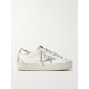 Hi Star distressed suede- and snake-effect-trimmed leather sneakers Hi Star distressed suede- and snake-effect-trimmed leather sneakers