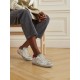 Super-Star distressed suede-trimmed leather sneakers Super-Star distressed suede-trimmed leather sneakers