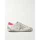 Super-Star distressed suede-trimmed leather sneakers Super-Star distressed suede-trimmed leather sneakers
