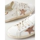 Super-Star distressed glittered leather sneakers Super-Star distressed glittered leather sneakers