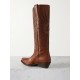 Wish Star embroidered leather cowboy boots Wish Star embroidered leather cowboy boots