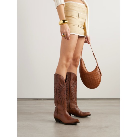 Wish Star embroidered leather cowboy boots Wish Star embroidered leather cowboy boots