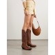 Wish Star embroidered leather cowboy boots Wish Star embroidered leather cowboy boots
