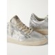 Ballstar glittered distressed metallic leather sneakers Ballstar glittered distressed metallic leather sneakers