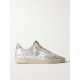 Ballstar glittered distressed metallic leather sneakers Ballstar glittered distressed metallic leather sneakers