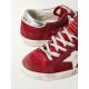 Super-star distressed metallic leather-trimmed suede sneakers Super-star distressed metallic leather-trimmed suede sneakers