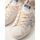 Super-Star distressed glittered leather sneakers Super-Star distressed glittered leather sneakers