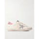 Super-Star distressed glittered leather sneakers Super-Star distressed glittered leather sneakers