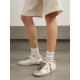 Super-Star distressed suede-trimmed glittered leather sneakers Super-Star distressed suede-trimmed glittered leather sneakers