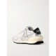 Running Marathon metallic rubber and leather-trimmed ripstop sneakers Running Marathon metallic rubber and leather-trimmed ripstop sneakers