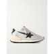 Running Marathon metallic rubber and leather-trimmed ripstop sneakers Running Marathon metallic rubber and leather-trimmed ripstop sneakers