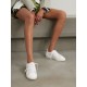 Matchstar distressed glittered leather sneakers Matchstar distressed glittered leather sneakers