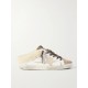 Superstar Sabot shearling-lined distressed leather and suede slip-on sneakers Superstar Sabot shearling-lined distressed leather and suede slip-on sneakers