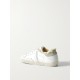 Superstar shearling-lined distressed glittered leather sneakers Superstar shearling-lined distressed glittered leather sneakers