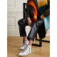 Francy glittered distressed leather and suede high-top sneakers Francy glittered distressed leather and suede high-top sneakers