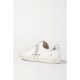Superstar bead-embellished distressed leather and suede sneakers Superstar bead-embellished distressed leather and suede sneakers