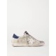 Superstar denim-trimmed distressed snake-effect leather and suede sneakers Superstar denim-trimmed distressed snake-effect leather and suede sneakers