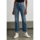 Golden high-rise cropped flared jeans Golden high-rise cropped flared jeans