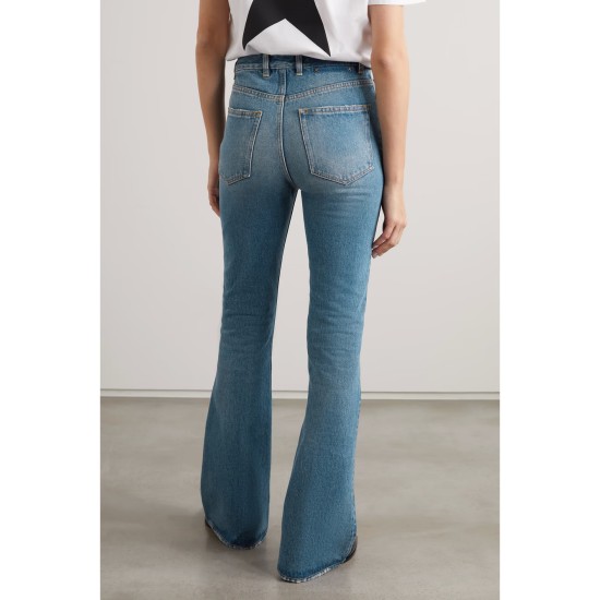 Journey distressed high-rise flared jeans Journey distressed high-rise flared jeans